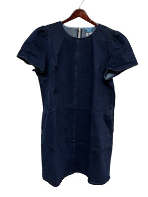 Draper James Denim Dress Size 18 Side Pockets Knee-Length S/s NWT$115 | eBay