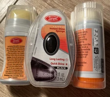NEW Home Select Shoe REPAIR Care Kit BLACK shine +self shine shoe cream +sponge