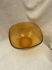 Verco Vintage Large Amber Glass Bowl French