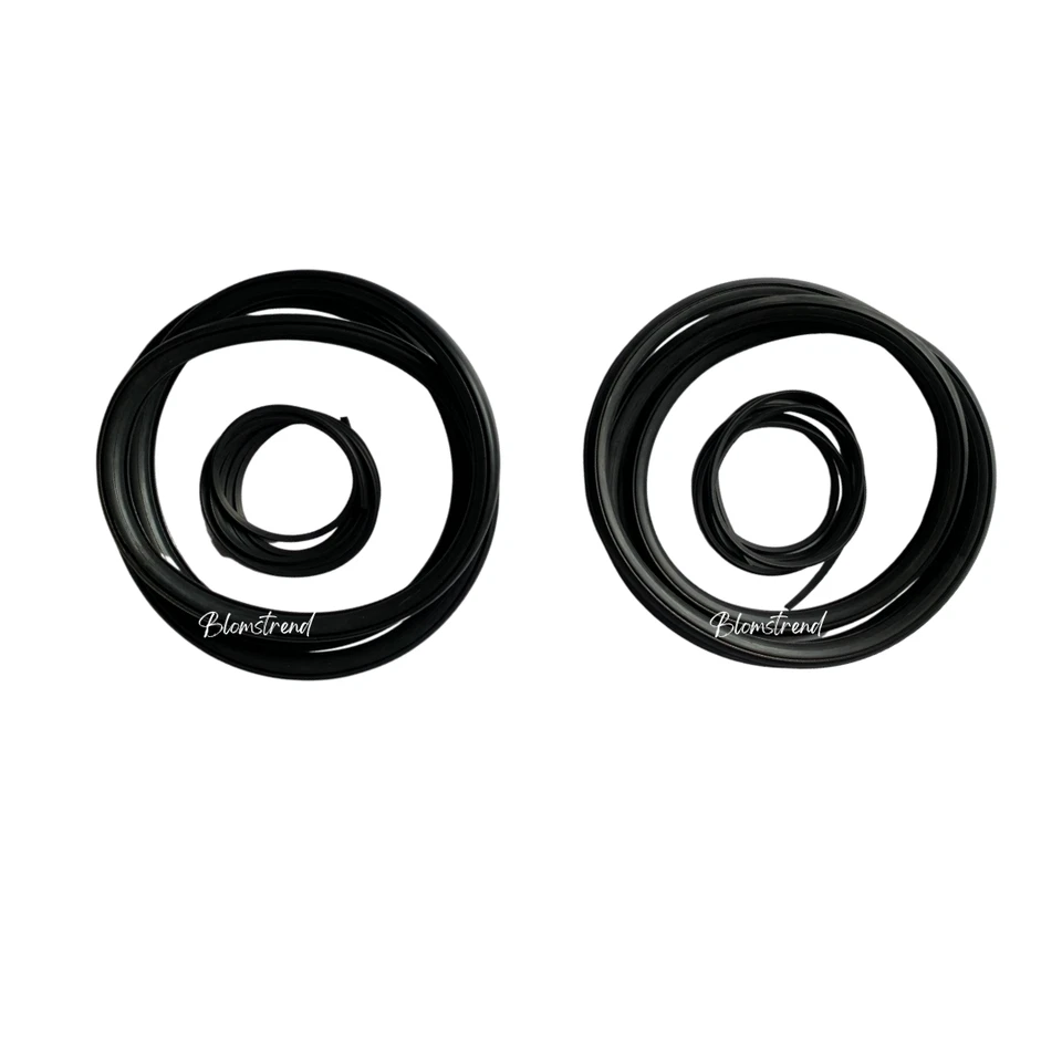 Par de sellos de vidrio para ventana lateral trasera Jeep CJ7 Weatherstrip Foto 3 de 4