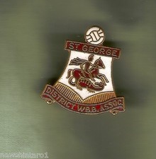 D6, ST GEORGE WOMENS BASKETBALL ASSOCIATION LAPEL BADGE, REPLACED CLIP