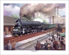 Ramblin' Thru Hershey Train Print Reading T1  Peter Lerro Jr signed & numbered