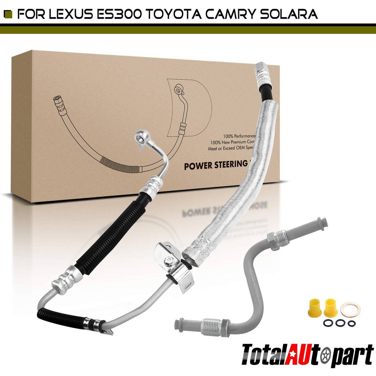 Taesayl Power Steering Pressure Hose Line Compatible With 2002 2003 ES300 2004-2006 ES330 2001-2006 Camry 2004-2008 Solara 44411-33110