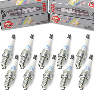 10x NGK Zündkerzen 5547 PFR6W-TG Laser Platinum für Audi A6 A8 S6 S8 quattro