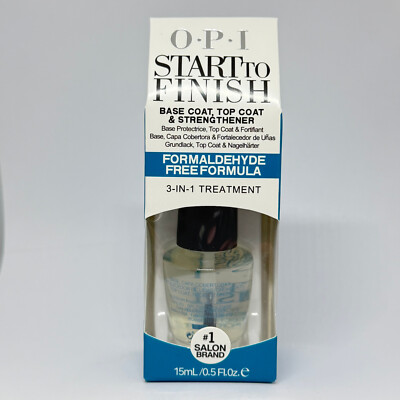 START to FINISH- opi Formaldehyde Free Formula- 3 in 1 treatment  0.5oz/15ml