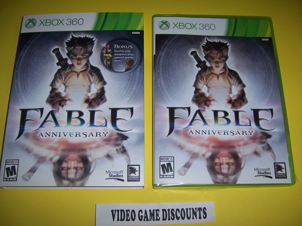 Original Box Case for Microsoft Xbox 360 XB Fable