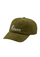 NIXON Strapback Corduroy Hat CAPITOL - Olive/...