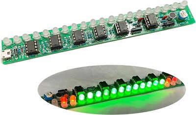 USB DIY Voice Control Music Audio Display Spectrum Lamp Kit Soldering Practice
