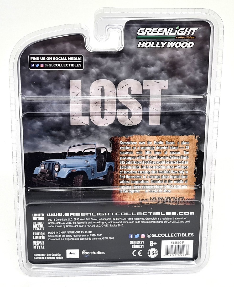グリーンライト　LOST 1/64 4台セット Greenlight 1/64 Lost TV Series 1977 Dharma Jeep CJ7 Diecast