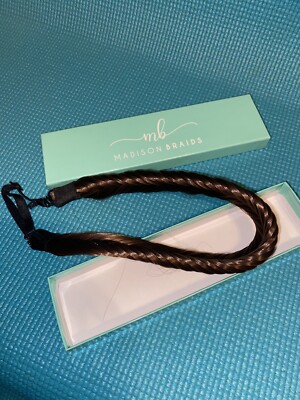 Madison Braids Brown Fishtail Halo Headband