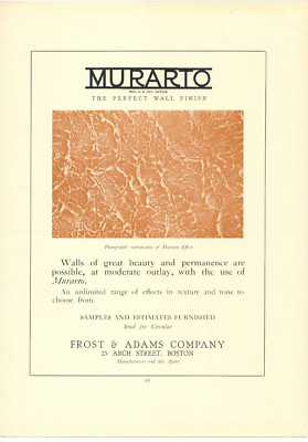 1922 Murato - Frost & Adams Company Advertisement Boston, Massachusetts