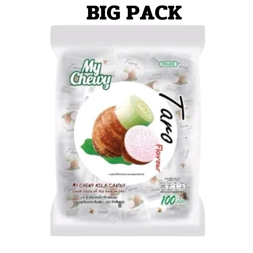Chewy Candy Milk Toffee Haoliyuan Thai Taro Postre Sabor Fruta 360g Big Pack