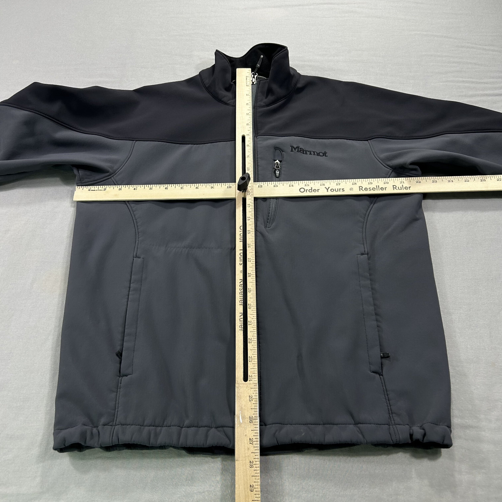 Marmot Jacket Mens Medium Gray Zip Softshell Hiki… - image 5