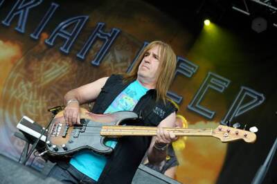 Trevor Bolder of Uriah Heep live on stage at High Voltage Festival - Old Photo