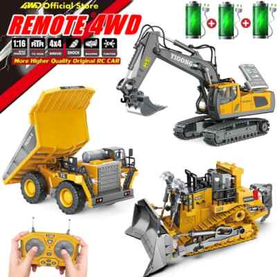 4WD Remote Control Excavator Dump Truck Bulldozer Radio Model RC Car Vehicle Toy