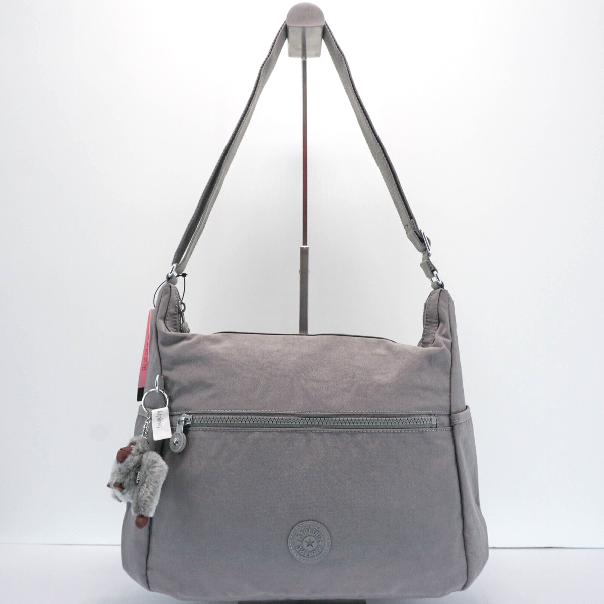 Kipling Alenya Crossbody Shoulder Bag Purse Polyamide HB6628 Cool Grey  Tonal NWT