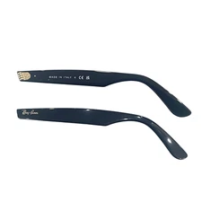 Ray Ban 2140 Shafts Black Original Temples Black Wayfarer