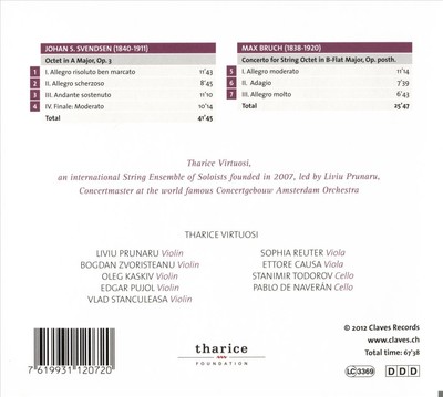 SVENDSEN & BRUCH: STRING OCTETS NEW CD
