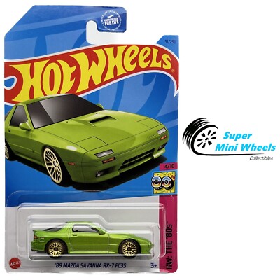 Hot Wheels 2023 #51 - '89 Mazda Savanna RX-7 FC35 Green