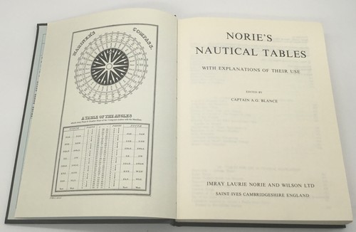 Norie’s Nautical Tables Captain A. G. Blance Reprinted 1981 Travel Sailing Yacht - Picture 6 of 11