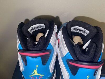 Size 9 - Air Jordan 6 Rings Blue Fury Cyber Pink for sale online