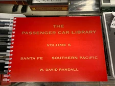 RPC PUBLICATIONS  BUDD VOL 5 SANTA FE SOUTHERN PACIFIC NEW SPIRAL BOUND POST WAR