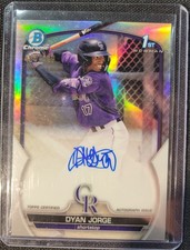 2023 Bowman Chrome 1st Prospect Auto Dyan Jorge Refractor Auto /499 CPA-DJ