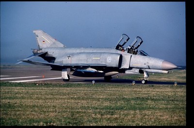 BD120 ORIGINAL K64 AIRCRAFT SLIDE: German AF McDD F-4F Phantom II 37+11 JBG36