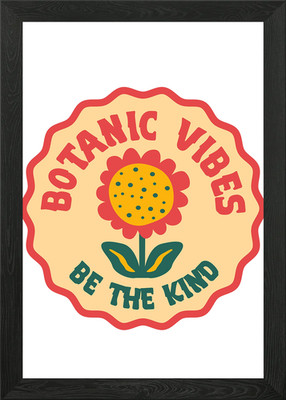 Botanic Vibes Be The Kind Framed Wall Art Poster Canvas Print Picture