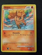 Vulpix 68/95 Pokemon Common - HS Unleashed LP Misaligned Error Back Look on eBay