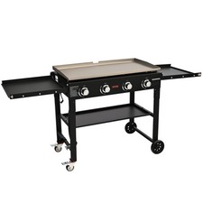 VEVOR Countertop Commercial Gas Griddle Flat Top Grill Hot Plate Restaurant Cart