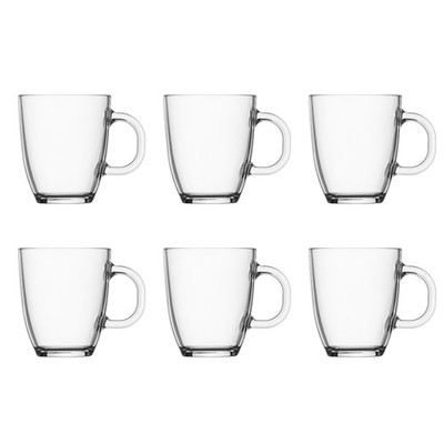 Bodum Bistro Glass Coffee Mug Set 6pce