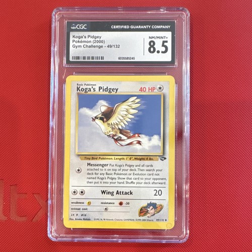 Koga's Pidgey (Unlimited) graded CGC 8.5 for sale on eBay