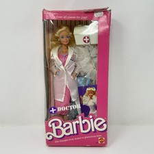 Vintage 1987 Doctor Barbie Doll Mattel 3850 New In Box 20 Piece Gift Set