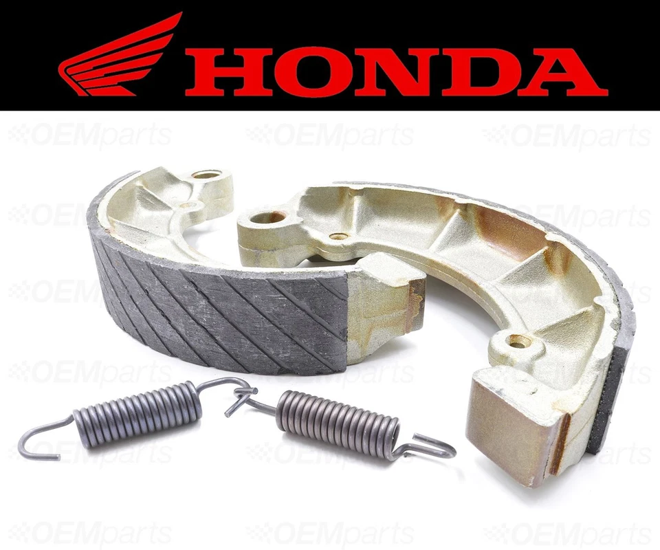 Conjunto de (2) sapatas e molas de freio traseiras ranhuradas a água Honda #06430-MCL-700 - Imagem 3 de 4