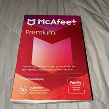 McAfee Premium Family Online Security  Privacy Protection / New Sealed