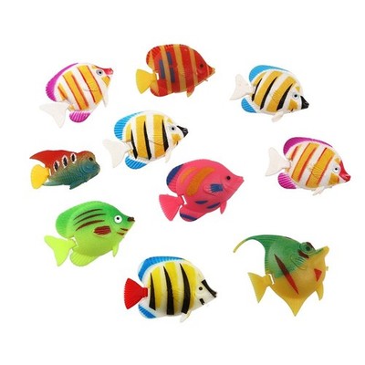 30pcs Vivid Aquarium Fish Ornament Fish Tank Landschaft (Zufallsstil)