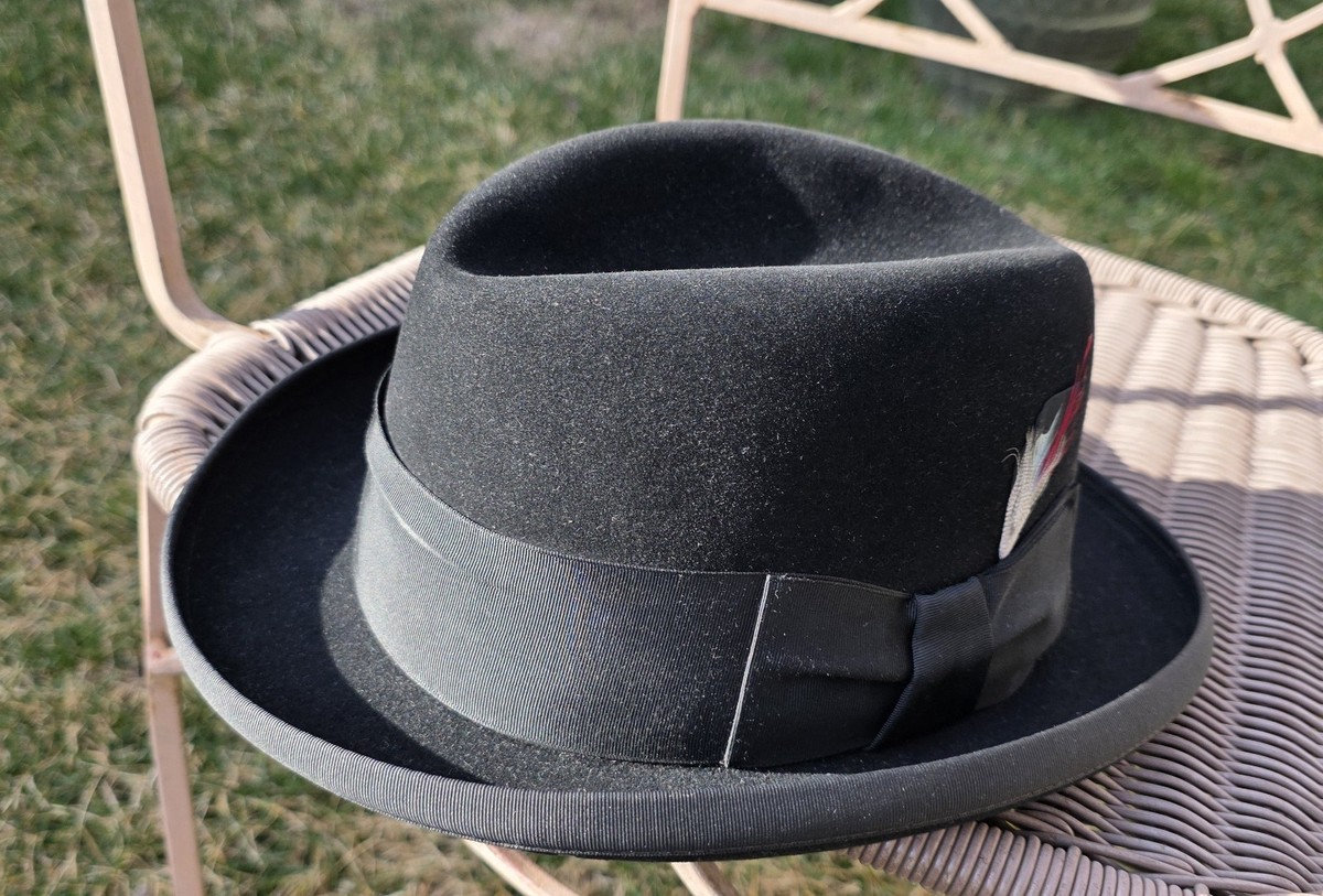 Resistol 3x Beaver Homburg Size 7 (56.5cm) Fedora Hat 1960's