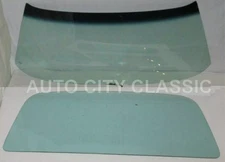 Windshield and Back Glass for 1970 1971 1972 Chevelle 2Dr Hardtop Green Windows