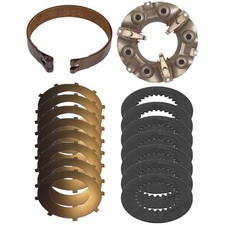 Steering Clutch Kit W/ Brake Band Pressure Plate & Discs For Ih Dozer 500 Td5