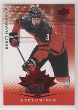 2021 Upper Deck Team Canada Juniors Exclusives 157/250 Brett Harrison #24 a0s