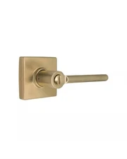 Defiant Tonebridge Brushed Gold Bed/Bath Door Lever with Square Rose