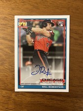 2026 Topps Series 1 Will Robertson #91A-RDB 1991 Auto (on-card) White Sox RC