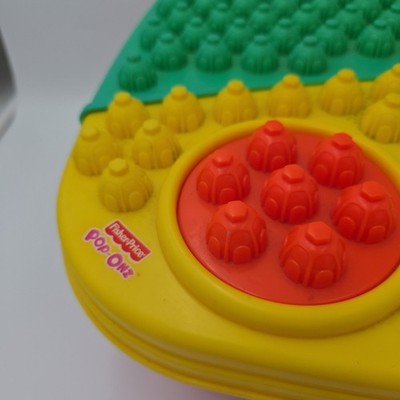 Vintage Fisher-Price Pop Onz Pop N Twirl Table Building System Lot