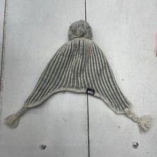 REI Co-op Gray Knit Speckled Sherpa Lined Beanie Youth Kids Size 7-14