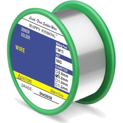Lötzinn Bleifrei Niedertemperatur 138°C 0,8mm 50g elektronisch