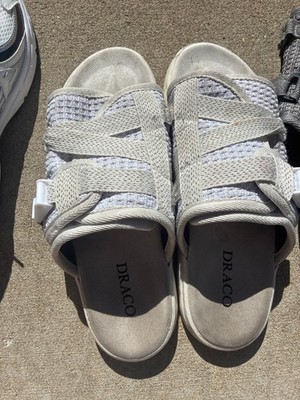 White draco slides size 11-12