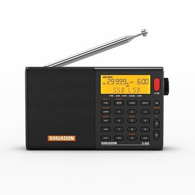 XHDATA D-808 AM/FM/SW-SSB/MW AIR RDS Full Band Radio Receiver  ot25 #vn