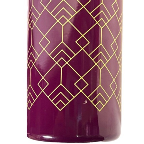 Room Essentials Stainless Steel Purple Geometric Insulated Water Bottle 17.5oz