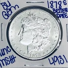 1878 S BU UNCIRCULATED MORGAN SILVER DOLLAR AUTHENTIC U.S.MINT FREESHIPPING 4931